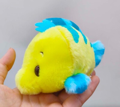 Disney Store Urupocha chan  The Little Mermaid  Flounder Plush Doll