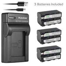 Kastar Battery Slim USB Charger for NP-F570 CN-126 CN-160 CN-216 LED Video Light