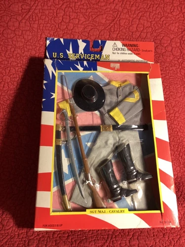 Kmart US Servicemen Civil War Sgt Major Cavalry Doll Uniform nib 98388
