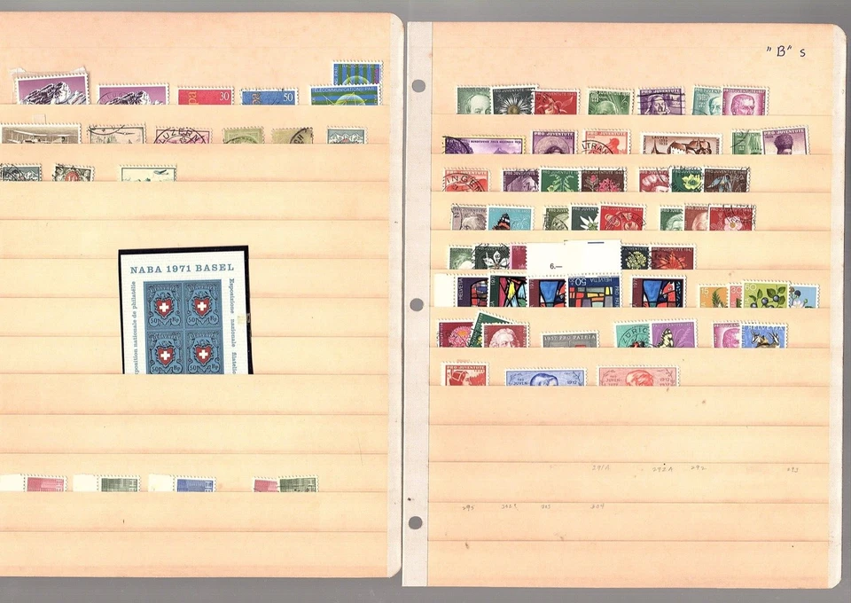 SUIZA sellos bob SEMI-POSTALES 925+ MNH mh usado algunos PRO JUVENTUTE (mb19 Foto 2 de 4