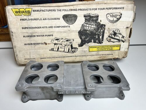 WEIAND 1921 Tunnel Ram 2x4 Top Plate Ford Chevy Big Block Holley Dominator 454 - Picture 1 of 7
