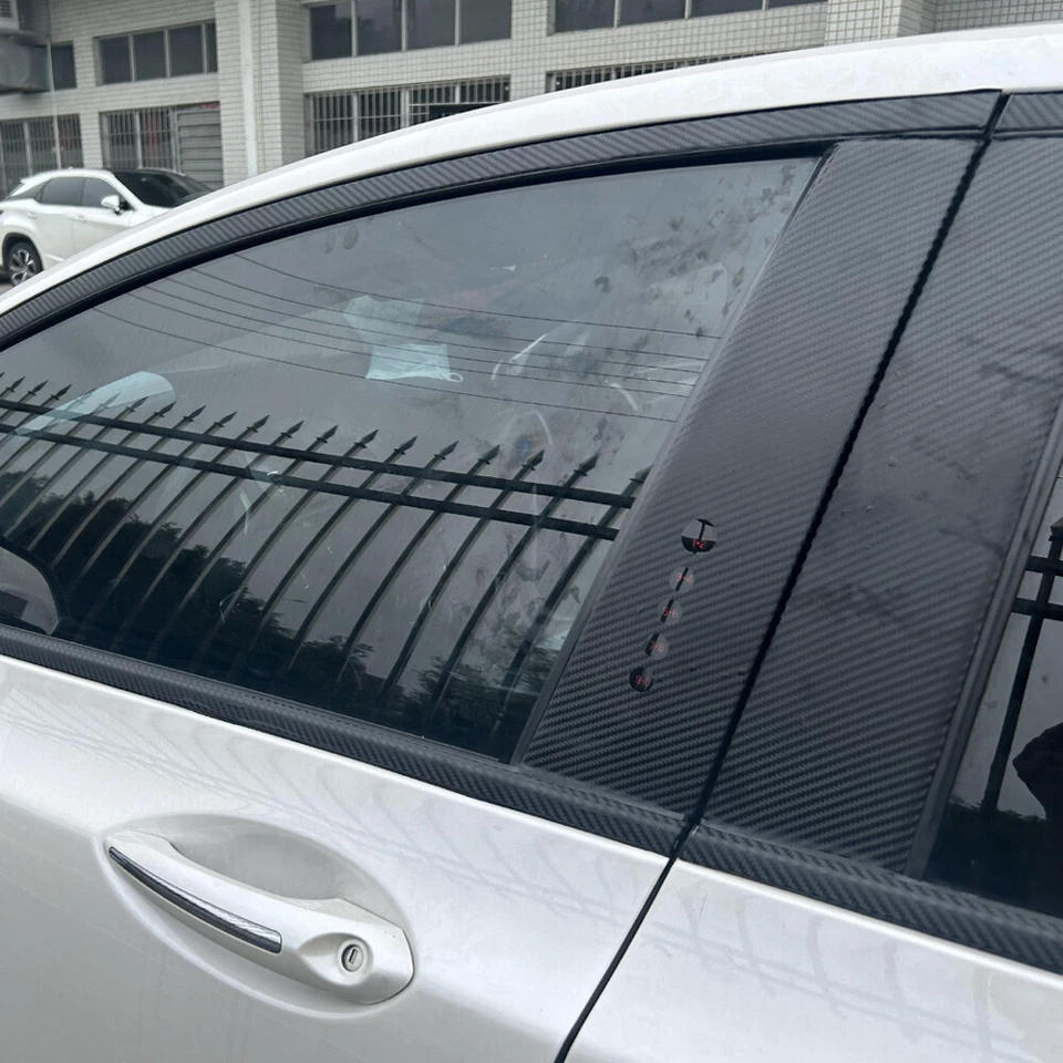 Matte/Glossy Black Chrome Delete Window Trims For Lincoln MKZ 2013-2020 Foto 3 de 4