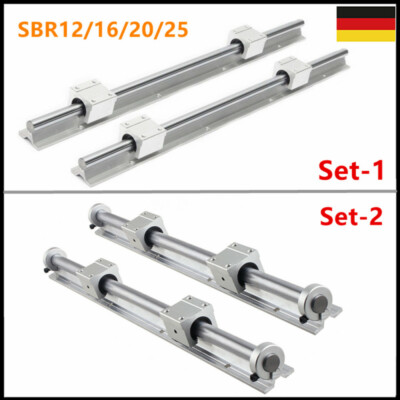 SBR12/16/20/25 mm Linearführung Gleitschiene /Linearblock / Befestigungsring CNC
