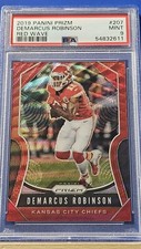 Demarcus Robinson -  2019 Panini Prizm Red Wave Prizm  PSA 9  #33/149