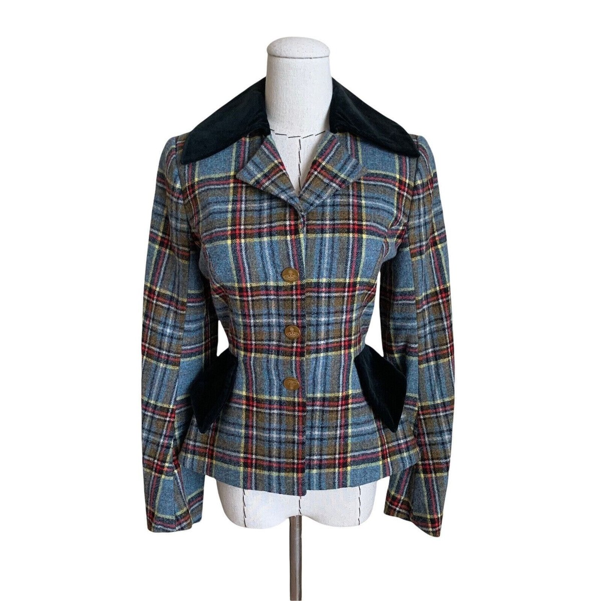 Vintage 90s VIVIENNE WESTWOOD F/W 1994 Wool Tartan Plaid Vintage 90s VIVIENNE WESTWOOD F/W 1994 Wool Tartan Plaid