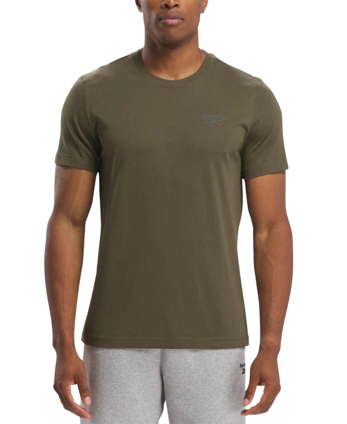 Reebok Men’s RL Left Chest Logo Tee | Army Green | Small