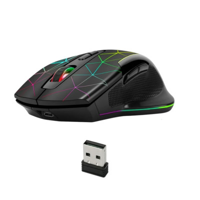 2.4G Rechargeable Wireless Mouse Gamer Gaming Computer USB Mause RGB Backlight M