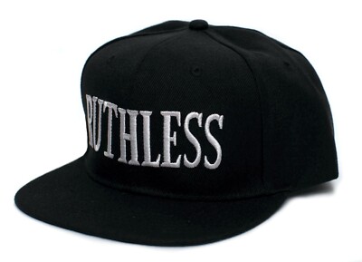 Ruthless Records Hat Flat Bill Embroidered Vintage 90's Adult Old School Black