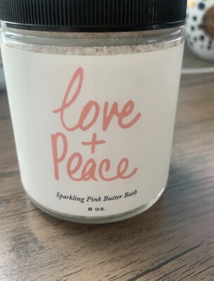 Olivine Atelier Love and Peace Sparkling Pink Butter Bath 8 oz