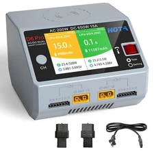 HOTA D6 Pro Lipo Battery Charger Dual Channel Smart Charger AC200W DC650W (32...