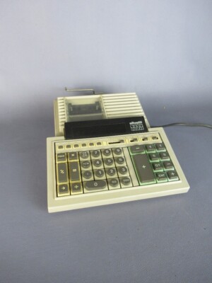 RECHENMASCHINE OLIVETTI LOGOS 452 DESIGN 70ER JAHRE