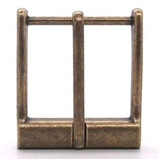 Heel Bar Buckle Antique Brass 1-1/2" 1651-09