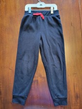 Boys Jumping Beans Black Fleece Pants Size 6