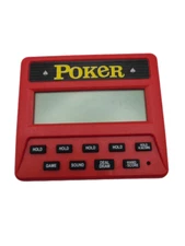 Reczone Red Electronic Handheld 5-In-1 Battery Operated Poker Game