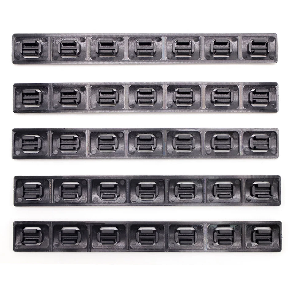 Black M-lok Handguard Protector Resistant Plastic Rail Cover for Mlok System - Image 2 of 4