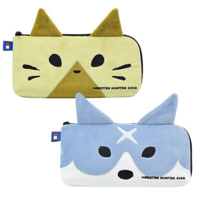 Monster Hunter Rise Pouch Case Bag Palico Airou Palamute Garuku