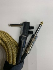 Guitar Instrument Cable with Volume + Tone Control Rean Jack Plug,  12.5' Tweed