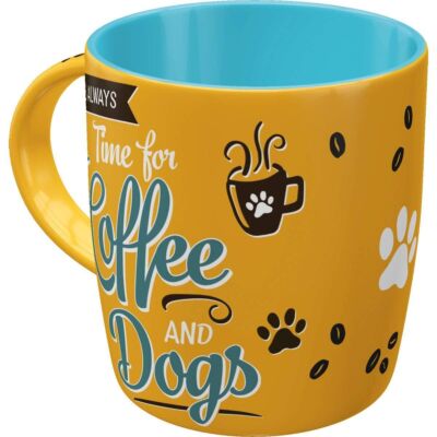 Nostalgic-Art - Kaffeebecher Kaffeepott Kaffeetasse Groß - Coffee and Dogs