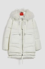 Max&co. Multi- Zip Down Parka Jacket Size 10 Uk