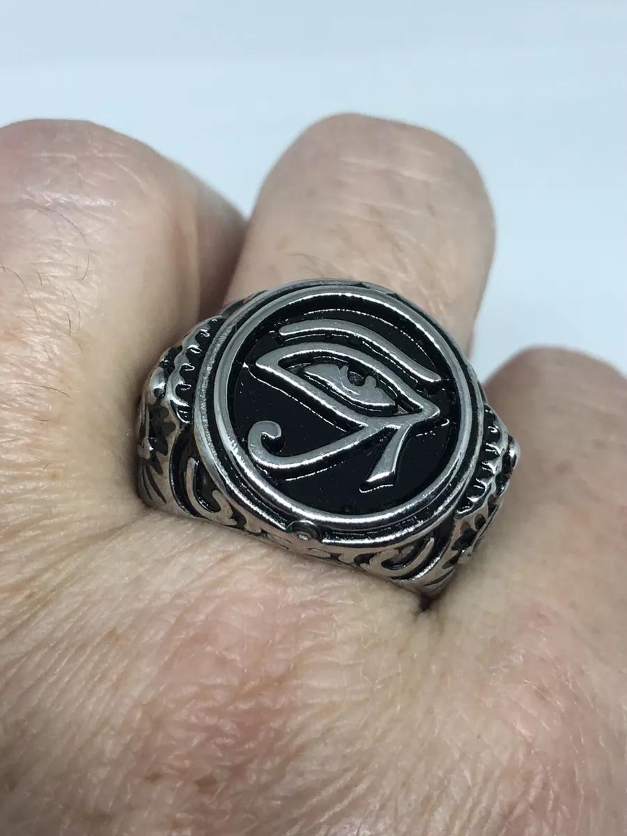 Eye of horus mens ring discount