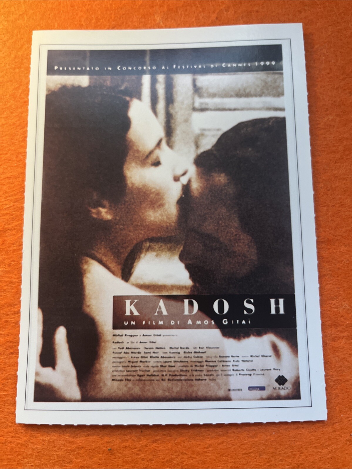 Locandina originale film Kadosh (1999) - Regia di Amos Gitai