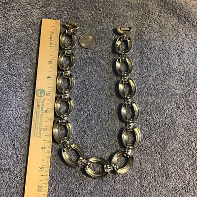Chicos Chunky Chain Necklace Silver Ton RUNWAY STATEMENT  display picture 1