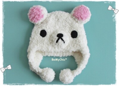 Blythe Dress Clothe Dal Pullip Doll - Very Cute & Soft Rilakuma Knit Helmet Hat