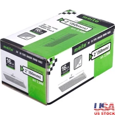 16 Gauge 20 Degree Angled Finish Nails 2 Inch Galvanized 2000 PCS Nailer DIY New