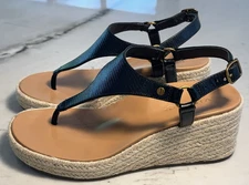 New Vionic Kirra Wedge Women's Supportive Sandal Black - Size 7