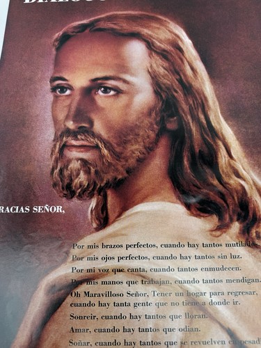 Dialogo Religioso Con El Senor Poster Quadro Gesù Multicolore Bellissimo - Foto 3 di 7
