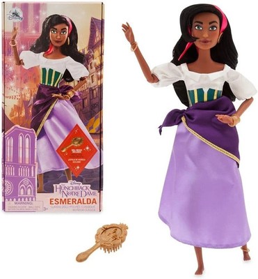 Disney Store Official Princess Classic Doll Esmeralda 11 in. Posable Brush Fun