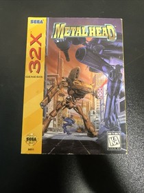 Metal Head Sega 32X Complete CIB Authentic Very Good Condition Registration Card