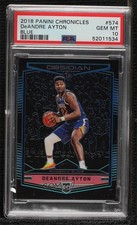 2018 Chronicles Obsidian Preview Blue 49/99 DeAndre Ayton #574 PSA 10 GEM MT 5ov