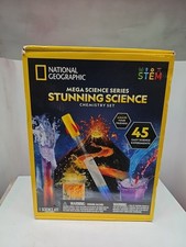 NATIONAL GEOGRAPHIC STUNNING SCIENCE CHEMISTRY SET 45 EASY EXPERIMENTS MEGA STEM