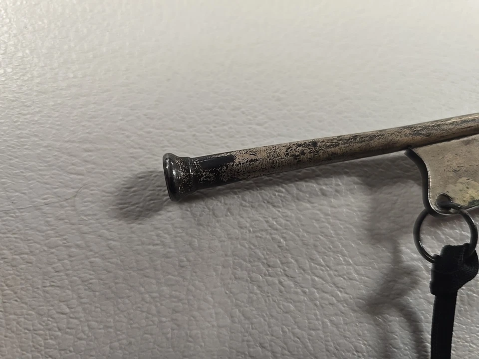 Antiguo silbato bosun contramaestre náutico vintage plata esterlina funcionando Foto 4 de 4