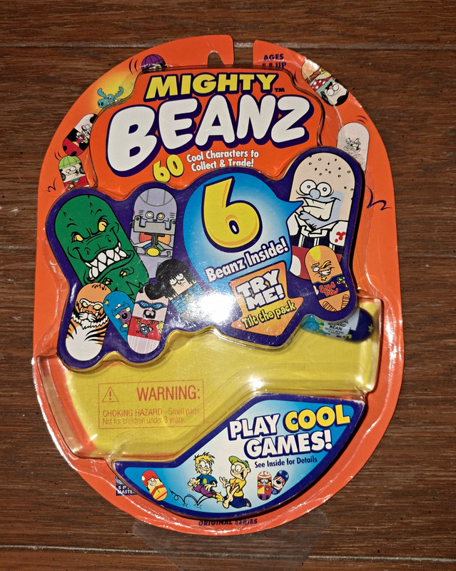 Mighty Beanz 6 Beanz Pack w/ Games & Collector Guide, 2003 MPN 611077