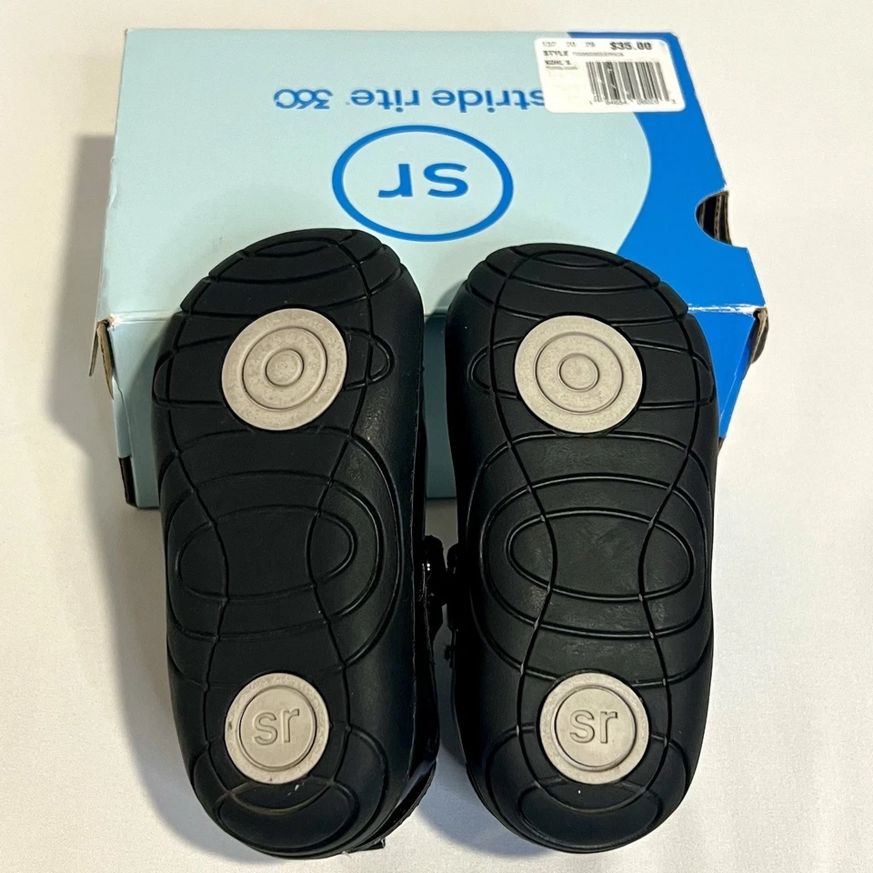 Zapatos Stride Rite 360 Erica charol negro niñas pequeñas EE. UU. talla 6M Foto 4 de 4