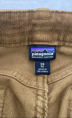 Patagonia Womens Brown Cotton Corduroy Bootcut Leg Chino Pants Size 28 - Picture 6 of 6