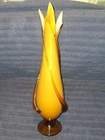Art Glass Vase Cristalleria Fratelli Betti Alrose 1960s.