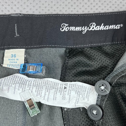 Short de bain hybride Tommy Bahama Cayman Isles homme 36 bleu gris bloc de couleur - Photo 3/9