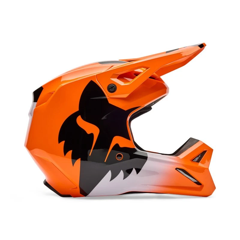 Fox Racing Orange DOT Approved Motorcycle & Powersports Helmets