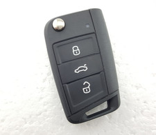 SKODA OCTAVIA / RAPID 3 BUTTON REMOTE FLIP KEY FOB - 5E0 959 752 D (TESTED)