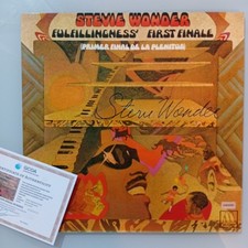 Stevie Wonder Signed Fulfillingness First Finale Vinyl Record Cover With COA