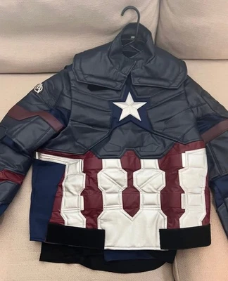 Captain America Men's Complete Outfit Costume Cosplay w/ Belt,Harness Size Large - Image 1 of 4