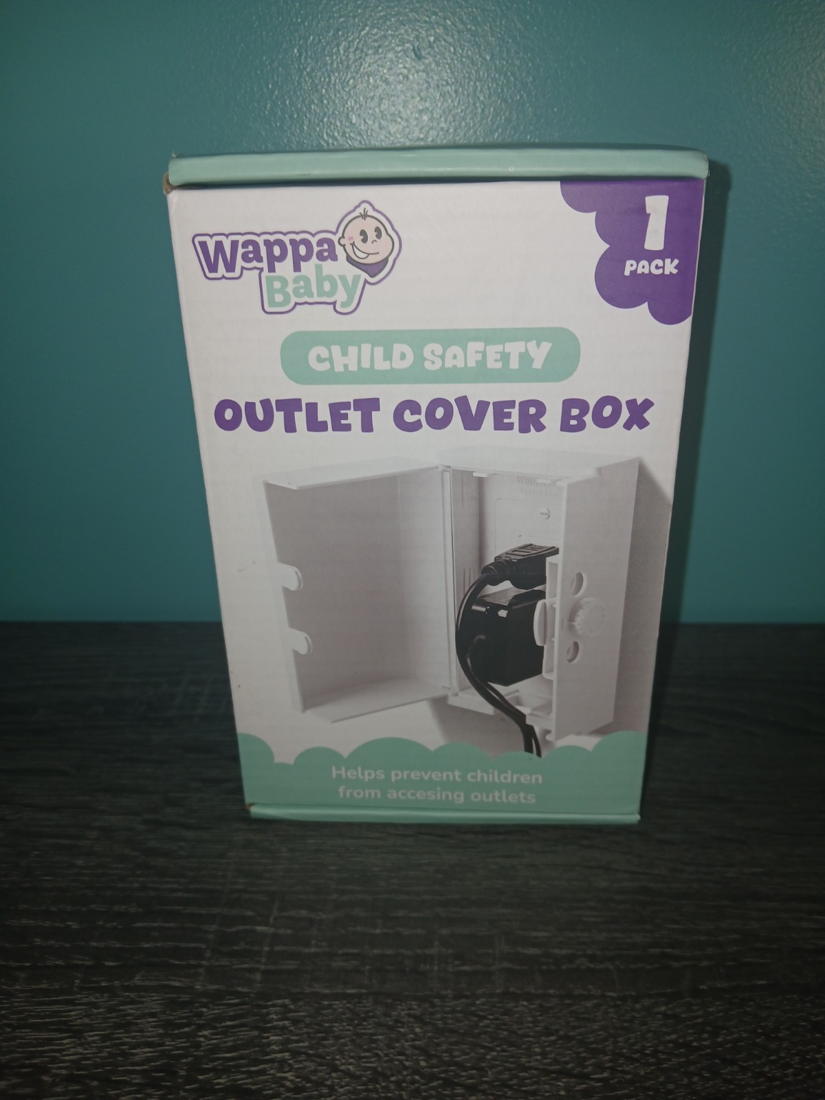 Wappa Baby Double Lock Safety Outlet Cover With Two Switch Plate Covers