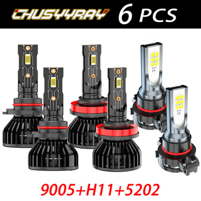 LED Headlight Fog Light Bulbs Fits Chevy Silverado 1500 2500HD 07-15