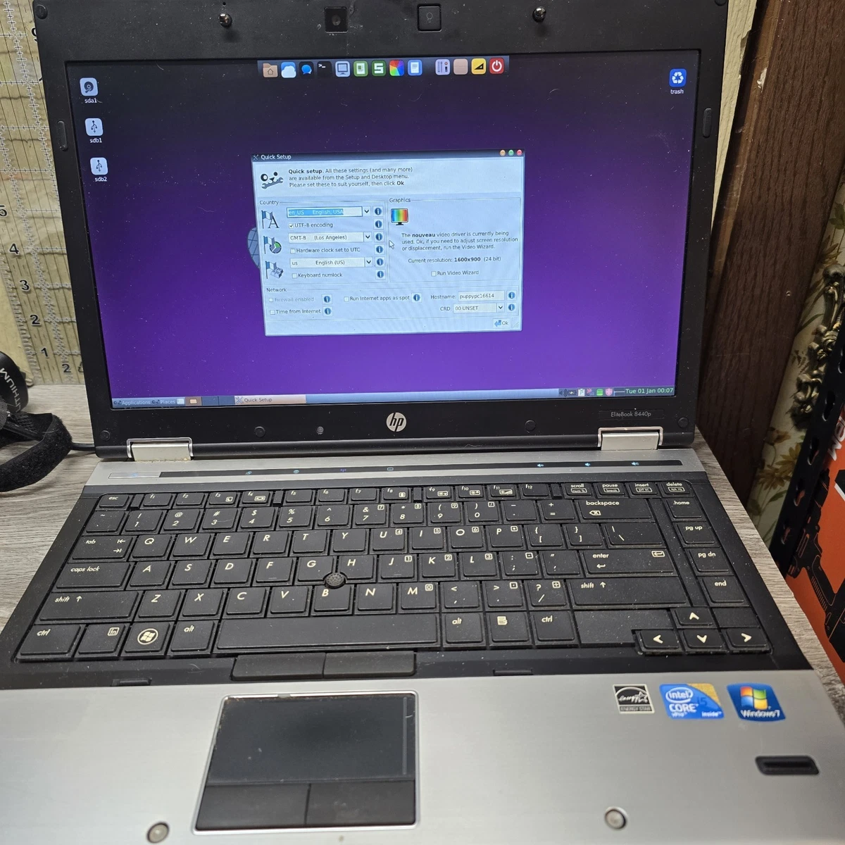 HP Intel Core i5 1st Gen. Windows 7 Professional PC Laptops