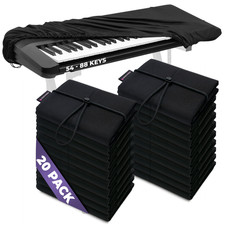 88 Key Piano Keyboard Dust Cover Spandex Piano Protector w/ Lock 20 Packs 