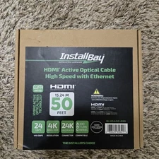 Install Bay HDMI Active Fiber Cable - 50ft - Brand New! 