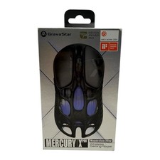 Gravastar Mercury X Pro Magnesium Alloy Wireless Gaming Mouse Black Blue RGB